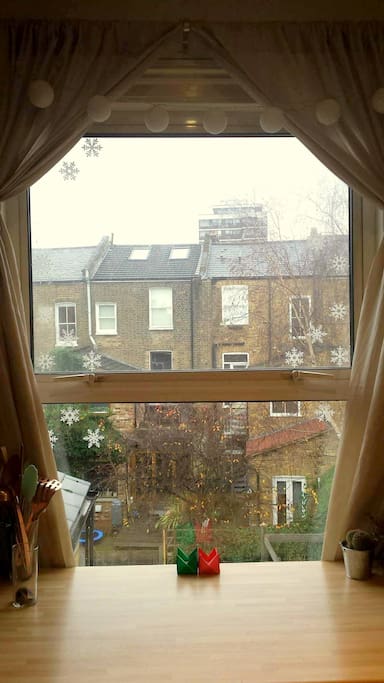 Overlooking our beautiful (and very British) area!