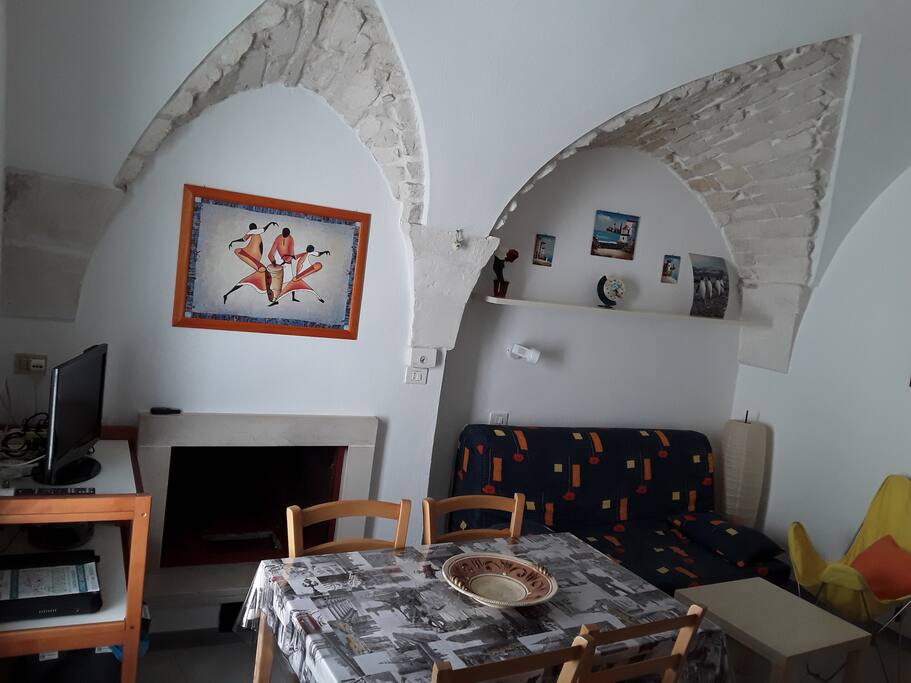 Cucina con divano letto