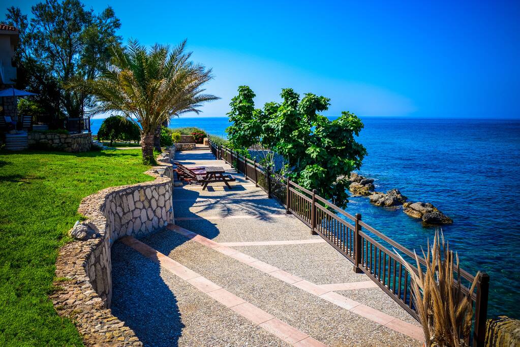 Outside the Villa
