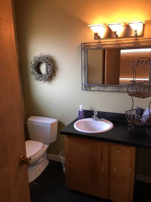 Upstairs half bathroom