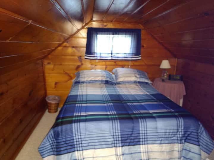Dormitorio 2 con camas completas y individuales.  También tiene TV