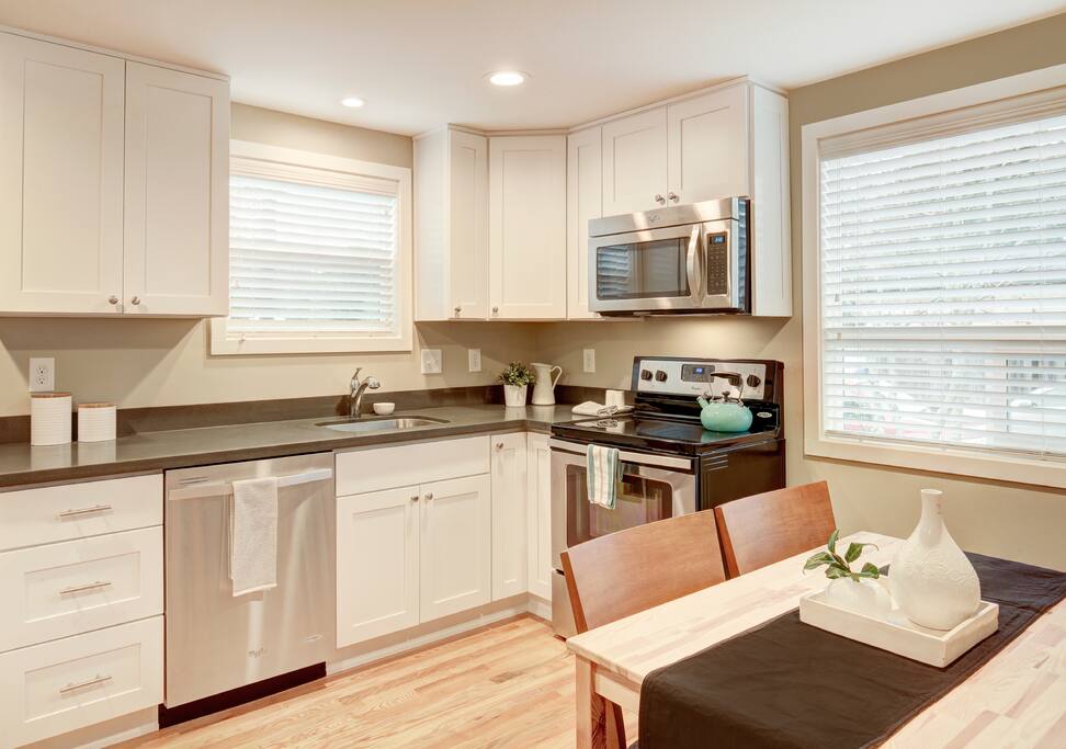 New cabinets/appliances