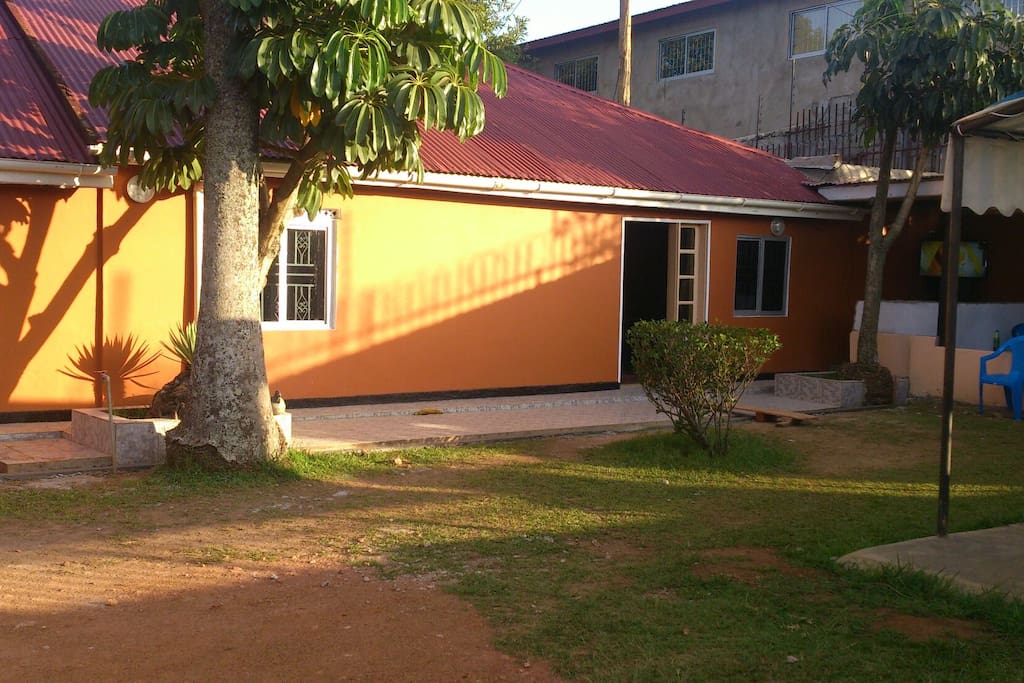 front view to the entrance