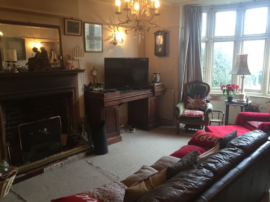 Lounge with open fire