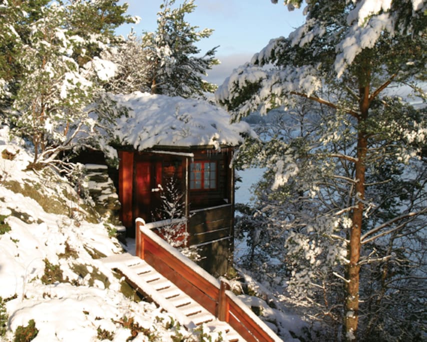 Now and then we have snow in the wintertime