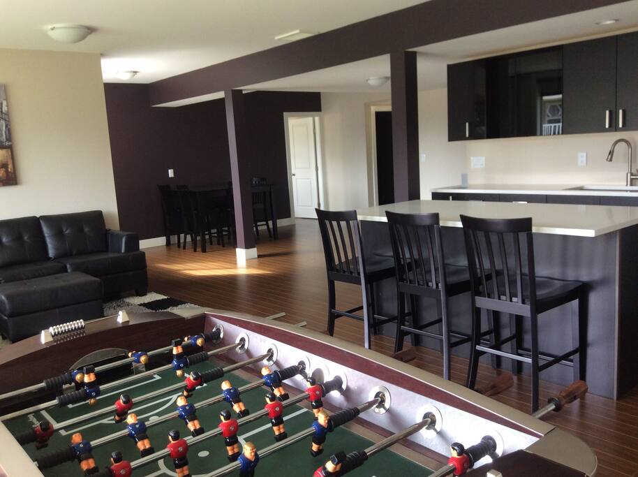 Bright and roomy open living area.