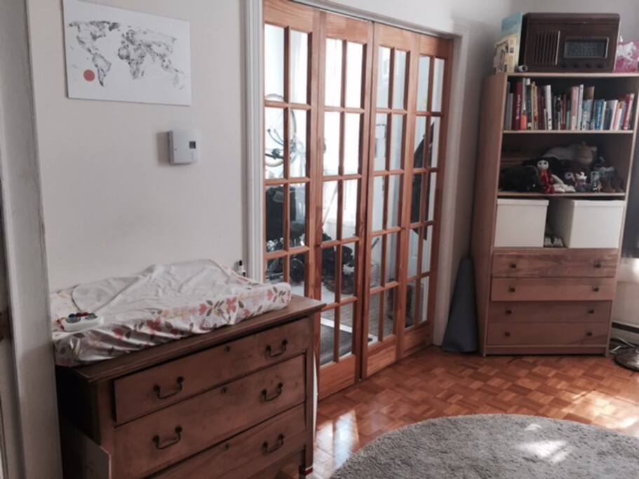 A beautiful, peaceful room for your baby to sleep and play.