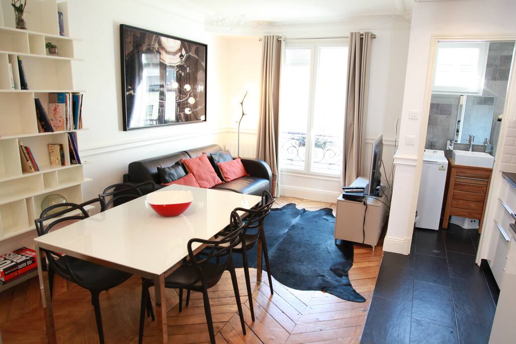 And large dining table where you can enjoy your food, or do some work away from home
