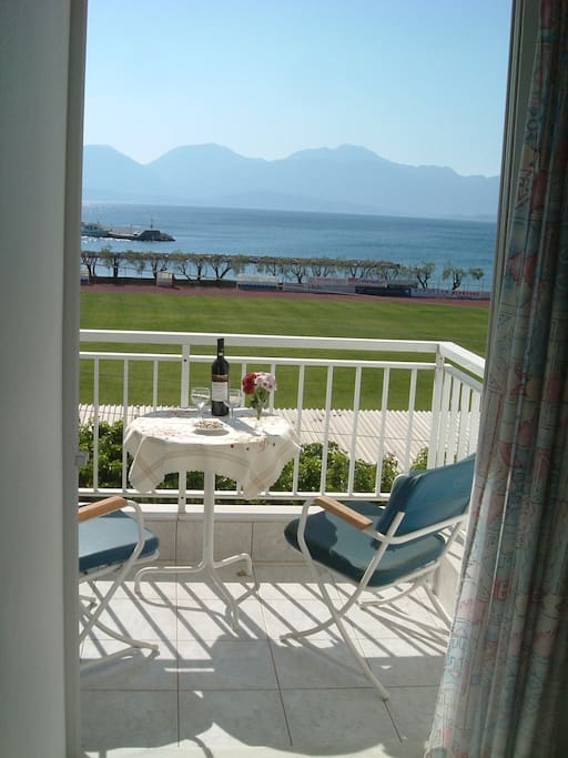 seaview on balcony