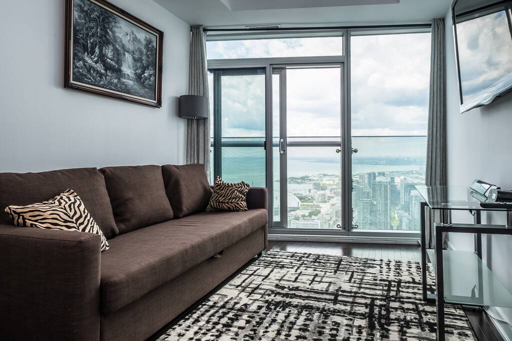 Living room with a stunning view