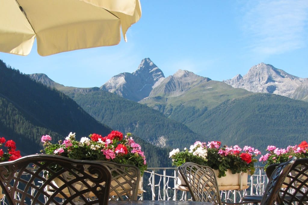 View from terrace summer