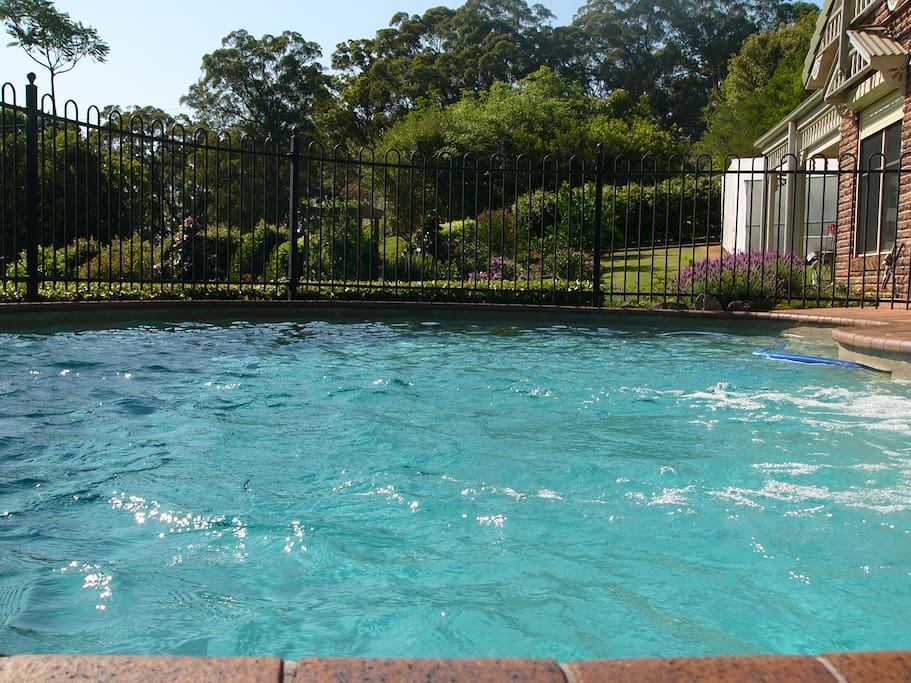 Awesome salt water pool to cool off in.