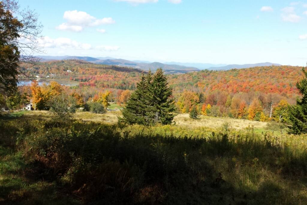 Fall 2013, cottage is center left
