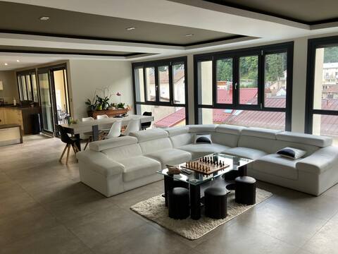 Large bright loft of 187 m2 with HOT TUB Haut Jura