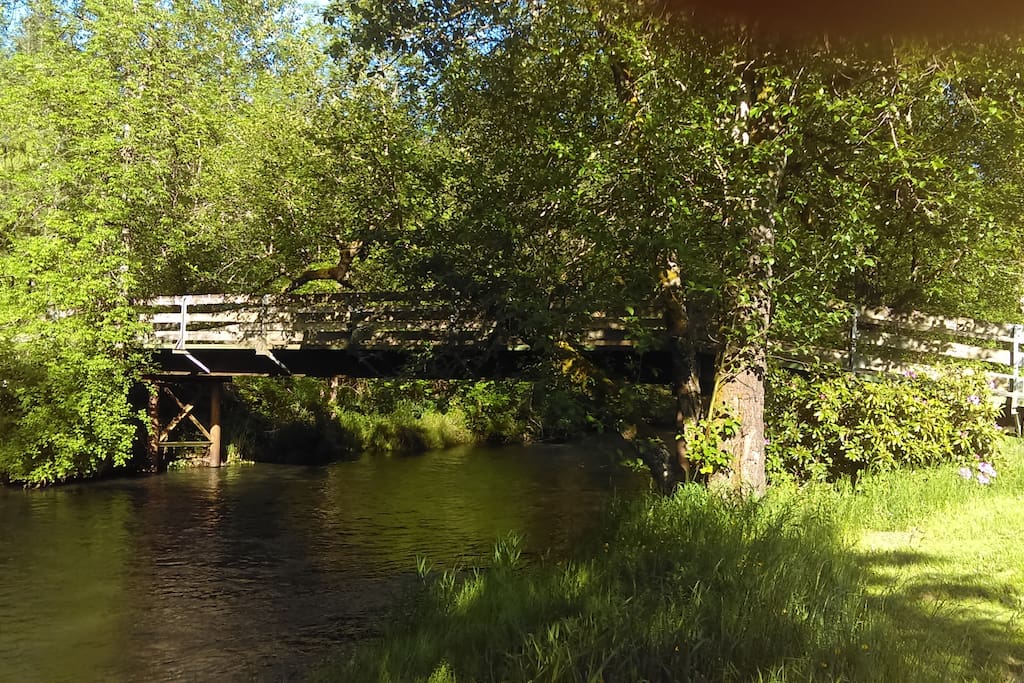 Our farm is on both sides of creek