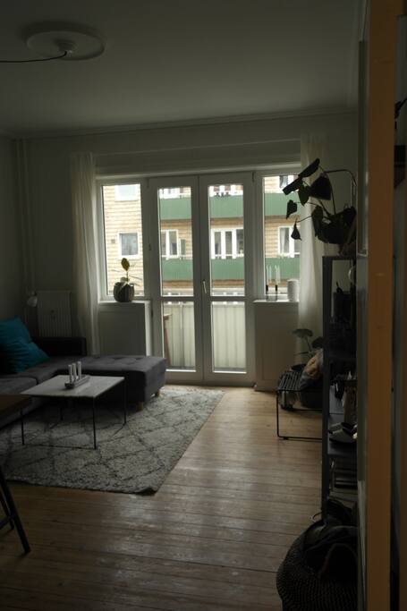 Living room with balcony