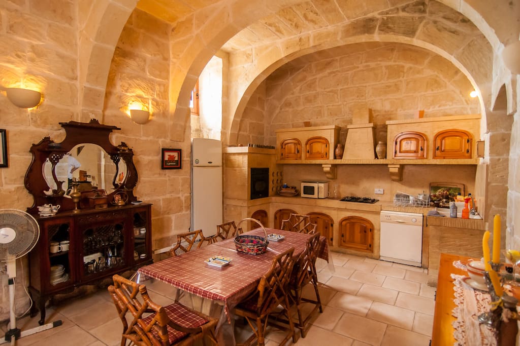 Main kitchen with dishwasher and micro wave