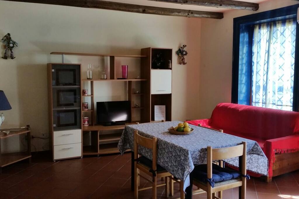 KITCHEN WITH LIVING ROOM