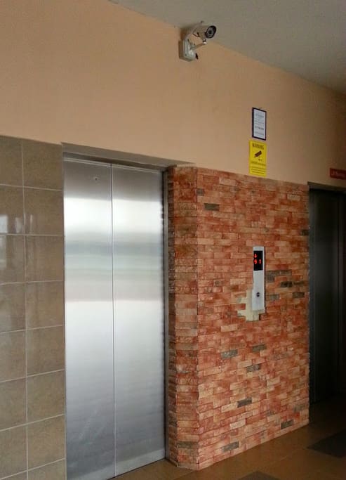Lift with cctv