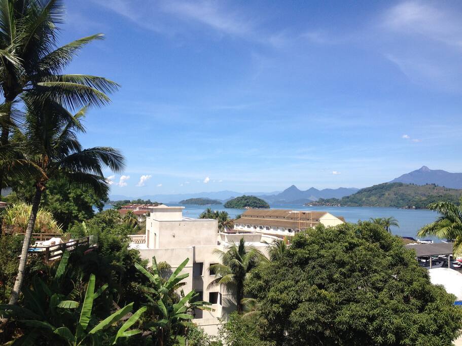Foto panorâmica do mar (vista do terraço, Bl. II)