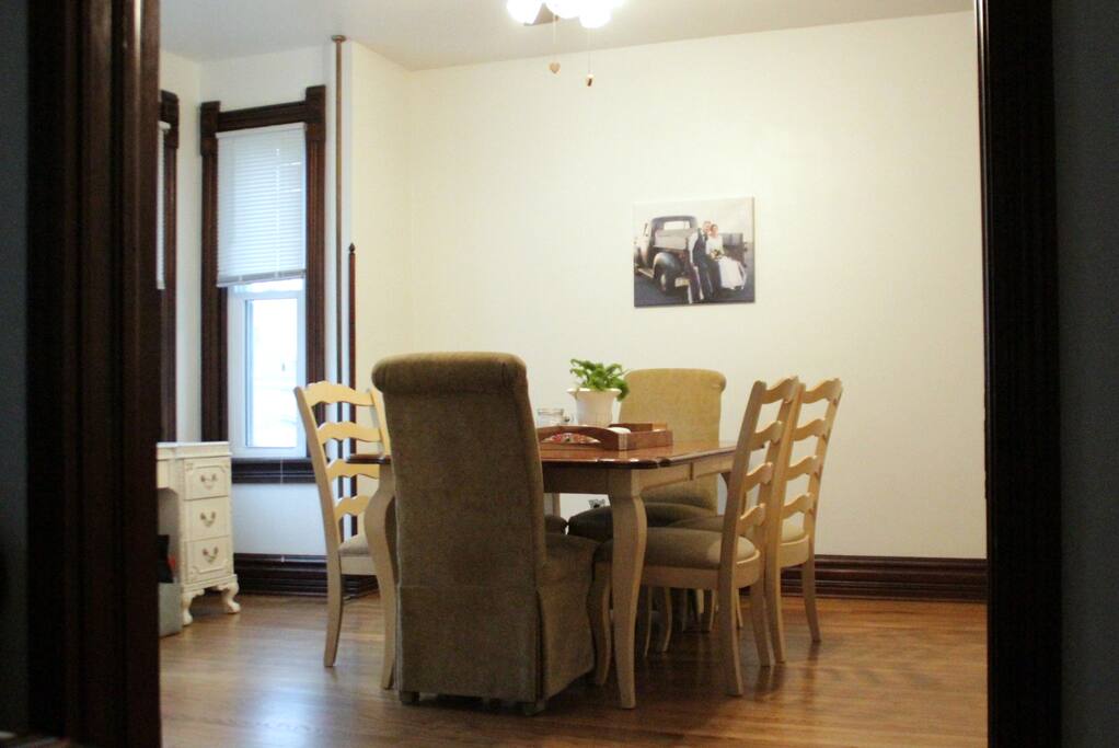 Dining room from living room