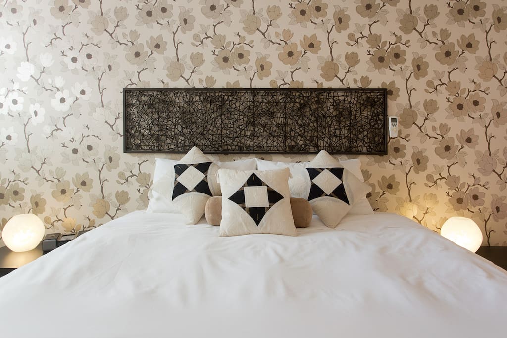 The king size bed