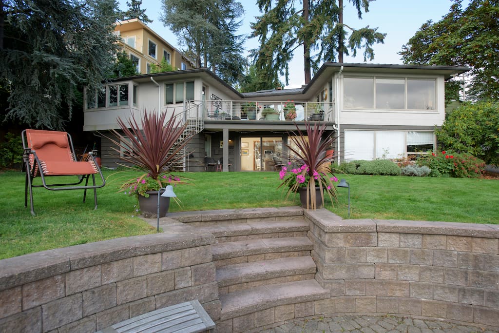Brick patio and fire pit for your use