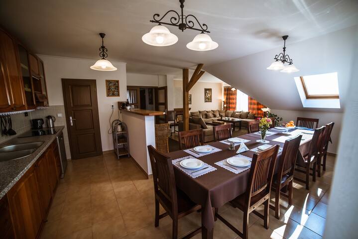 Magnificent apartments B&B with a fireplace