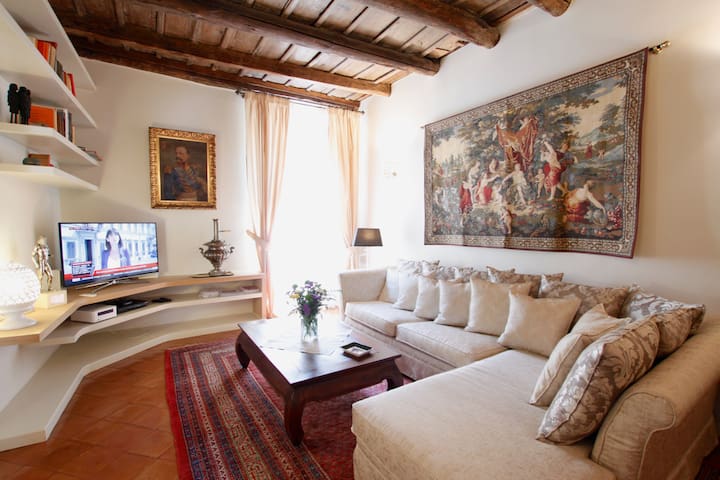 Palazzo Costaguti luxury and terrace, up to 8