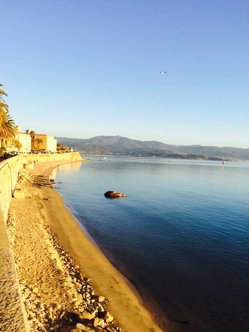 In-town beach and the citadel
