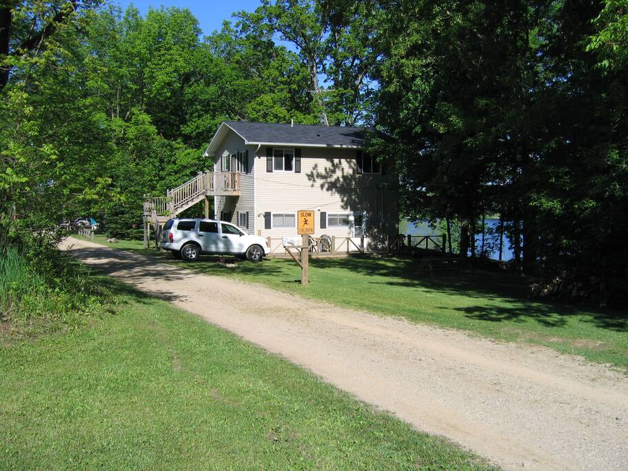 Road leading to building