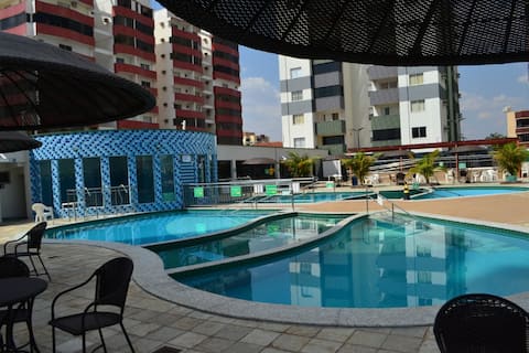 Successful Airbnb property: Water park, parking and Wi-Fi. Sleeps up to 5 people. in Goiás