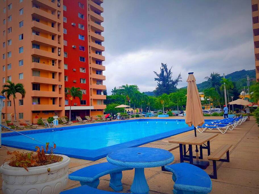 Guest Pool and lounge area