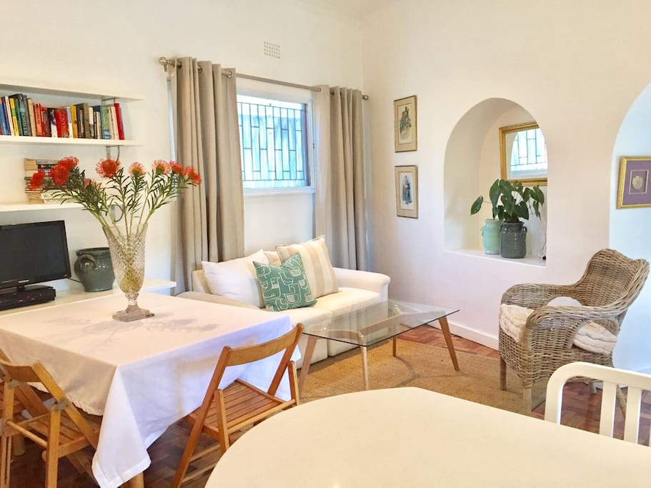This is the open plan lounge/dining room and kitchen