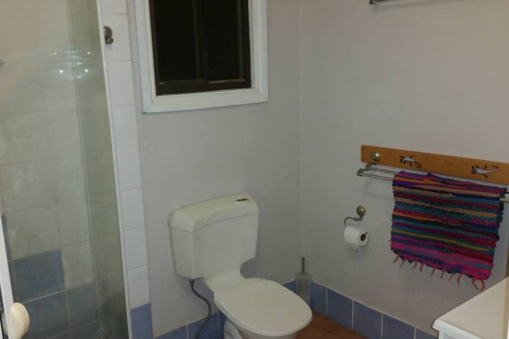 Clean bathroom, soap and amenities will be left on the bed for you to use during your stay!