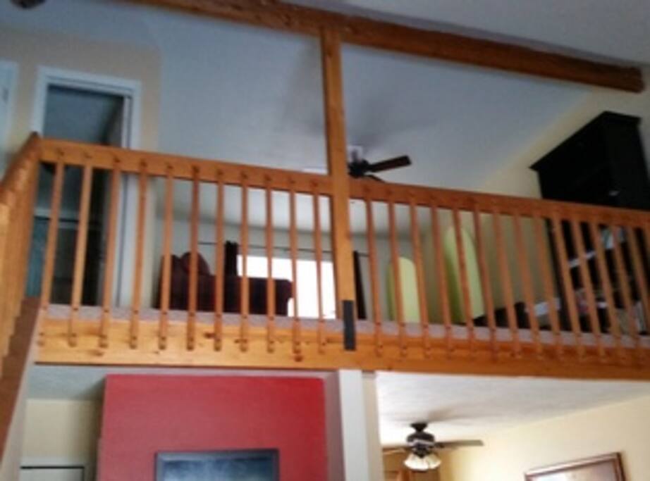 Loft looking up from living room