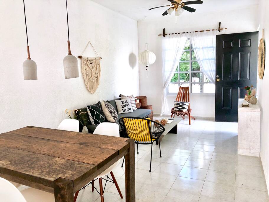 Dining and living area