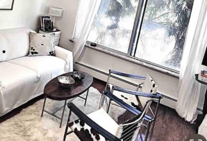 Coin salon spacieux avec une belle vue ou pour regarder la télévision HD intelligente.