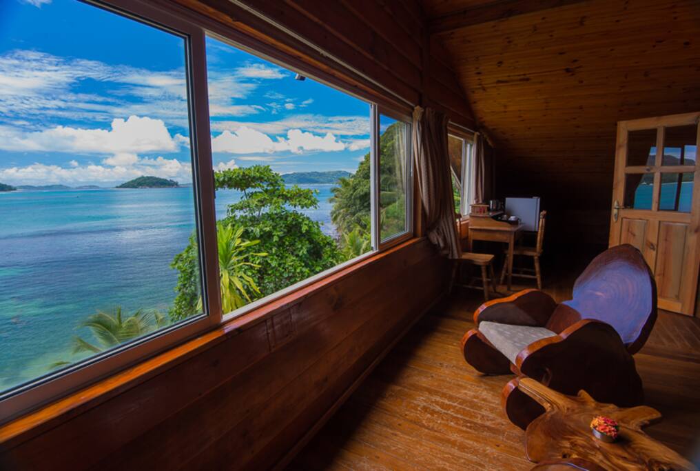 Sitting area and view