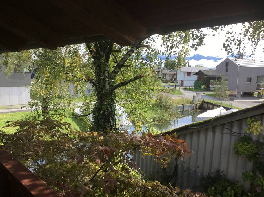 Blick vom Balkon