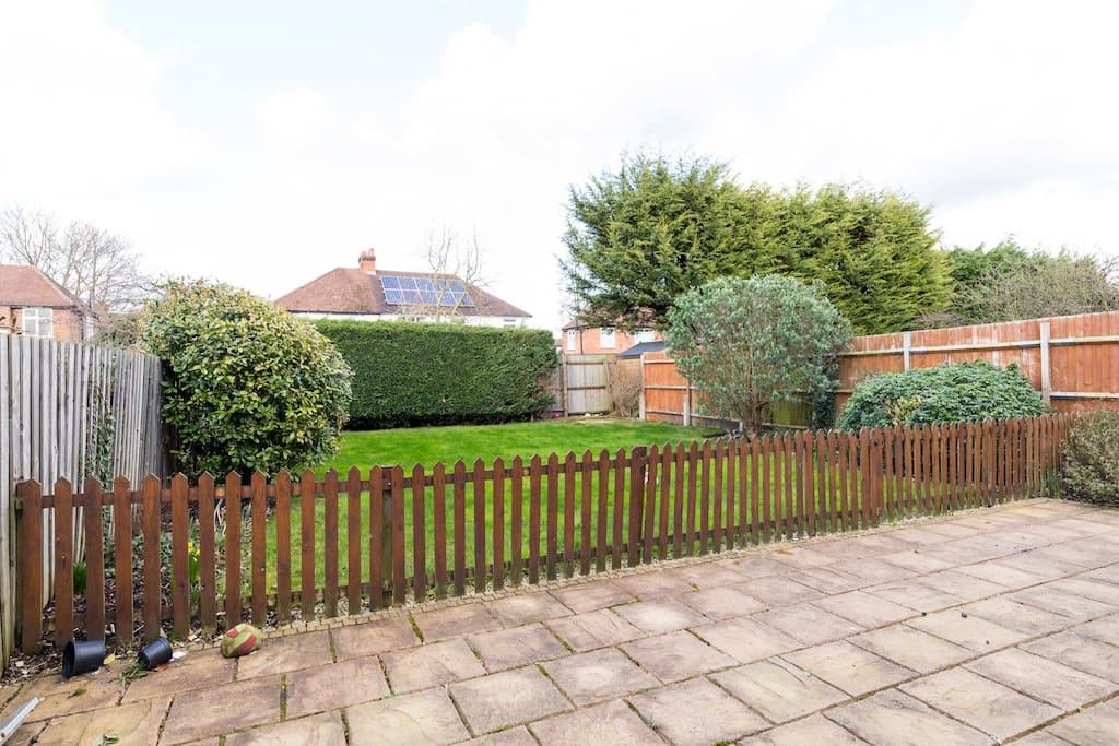 Patio and back garden