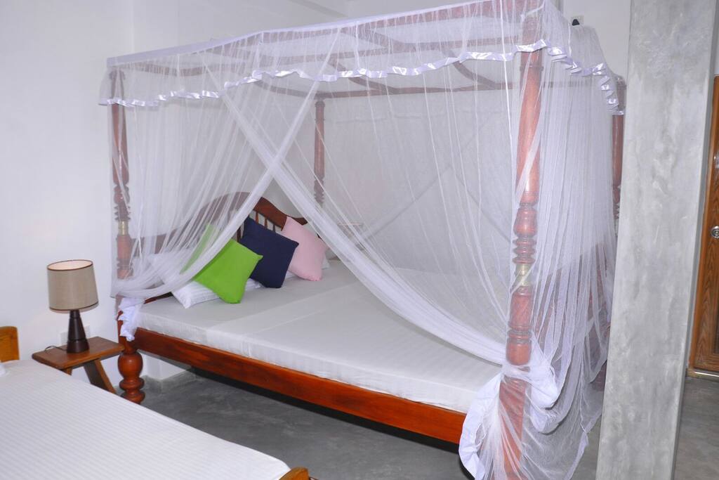 Bedroom-one extra large bed and one standard single bed.
