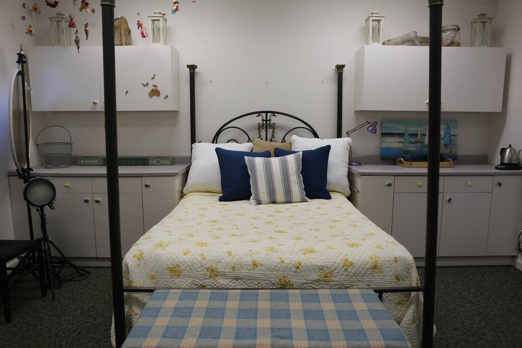 Queen sized bed
