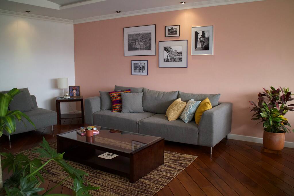 Anterior view of living room