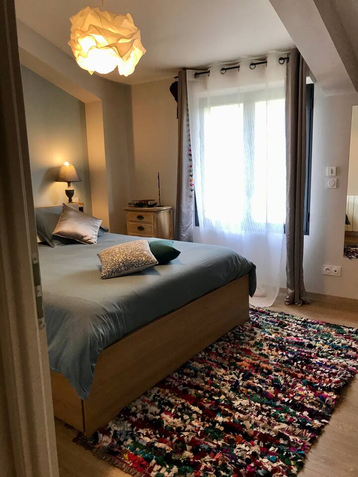 Autre photo de la chambre bleu.