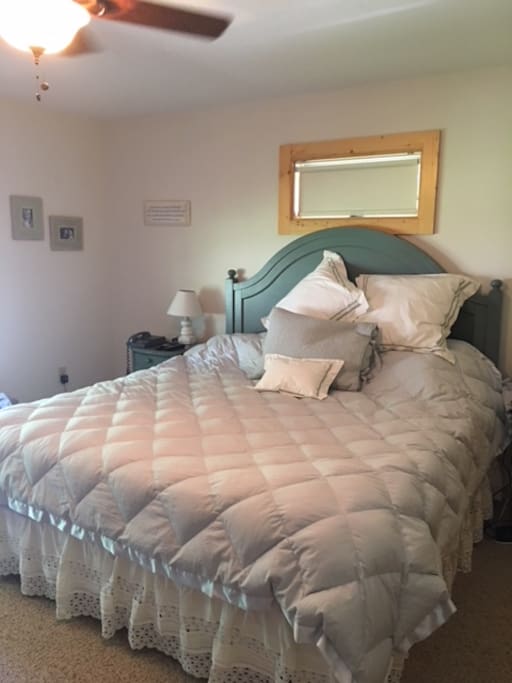 2nd floor bedroom, king bed, private bath