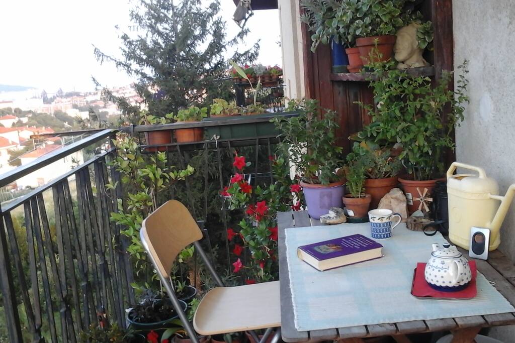 Un balcone rilassante