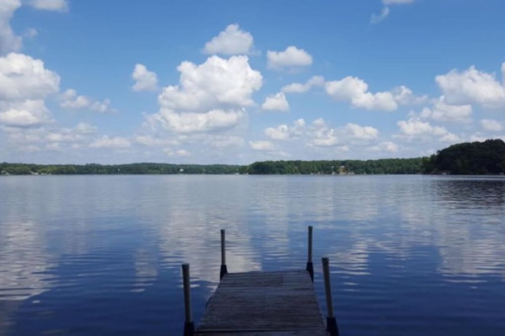 Wade, swim, fish, and boat off this shallow sandy bottom!