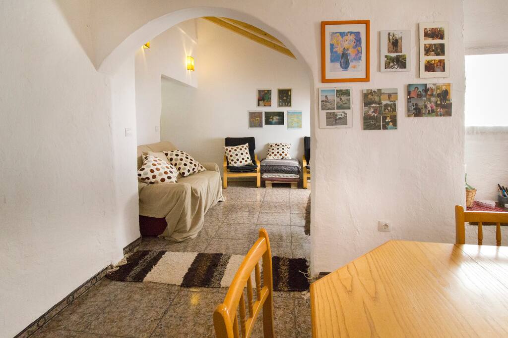 Open plan lounge and dining room