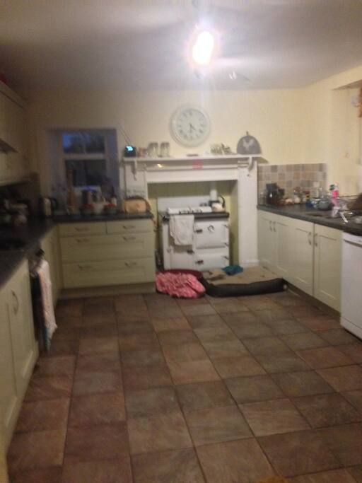 Kitchen with Rayburn